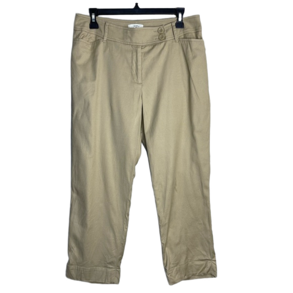 Loft Julie Cropped Khaki Pants Size 8